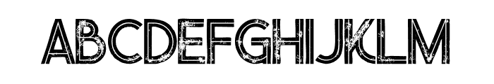 Urban Inline Grunge Font LOWERCASE