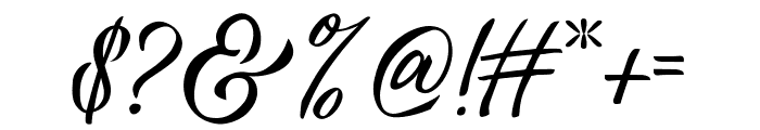 VanessaHandscriptRegular Font OTHER CHARS