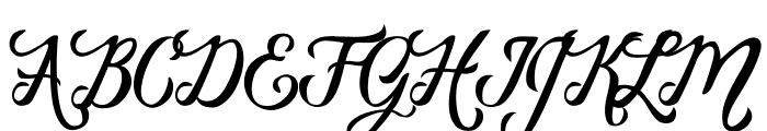 VanessaHandscriptRegular Font UPPERCASE