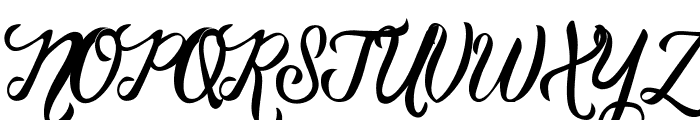 VanessaHandscriptRegular Font UPPERCASE