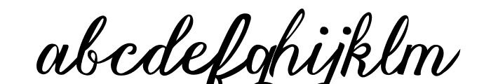 VanessaHandscriptRegular Font LOWERCASE