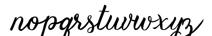 VanessaHandscriptRegular Font LOWERCASE