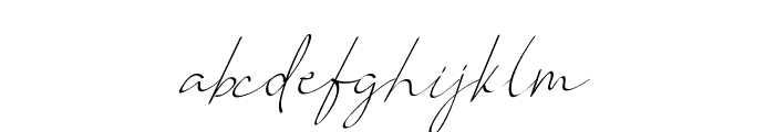 Vanilla Light Font LOWERCASE