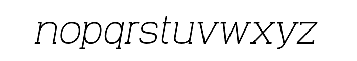 Venice Regular Oblique Font LOWERCASE