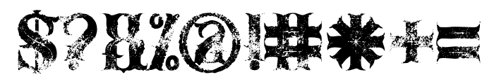 Venomous Grunge Font OTHER CHARS