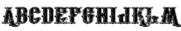 Venomous Shadow Grunge Font UPPERCASE