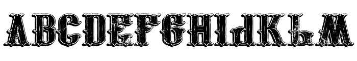 Venomous Shadow Grunge Font LOWERCASE