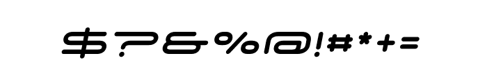 Vesper Bold Large Oblique Font OTHER CHARS