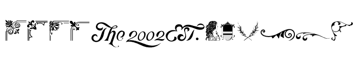 Victorian Dingbats Collection Regular Font UPPERCASE