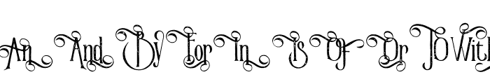Victorian Parlor Alt Character Vintage Font UPPERCASE