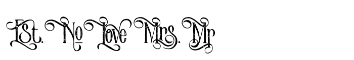 Victorian Parlor Alt Character Vintage Font UPPERCASE