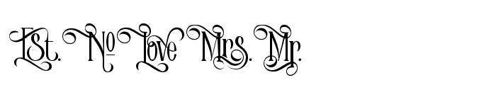 Victorian Parlor Alt Character Font UPPERCASE