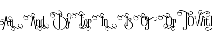 Victorian Parlor Alt Character Font LOWERCASE