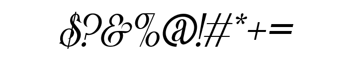 Victorian Parlor Italic Font OTHER CHARS