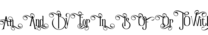 VictorianParlorAltCharacter Font UPPERCASE