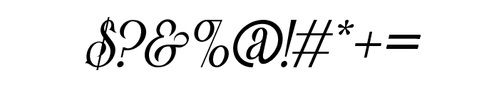 VictorianParlorItalic Font OTHER CHARS