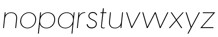 Visby CF Thin Oblique Font LOWERCASE