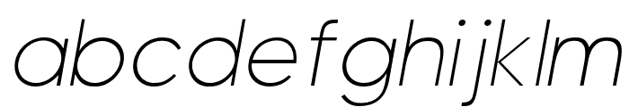 Visia Pro ExtraLight Italic Font LOWERCASE