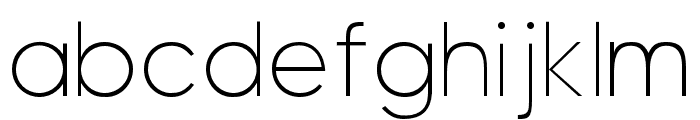 Visia Pro ExtraLight Font LOWERCASE