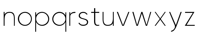 Visia Pro ExtraLight Font LOWERCASE