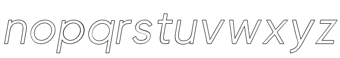 Visia Pro Italic Outline Font LOWERCASE