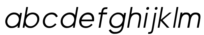 Visia Pro Italic Font LOWERCASE