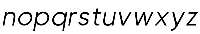 Visia Pro Italic Font LOWERCASE