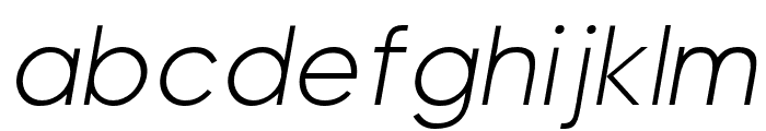 Visia Pro Light Italic Font LOWERCASE