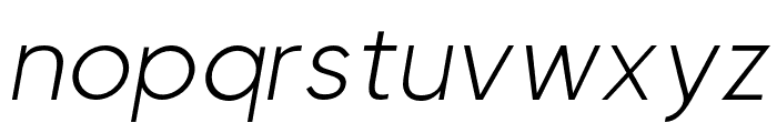 Visia Pro Light Italic Font LOWERCASE