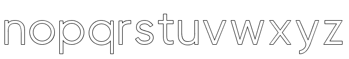 Visia Pro Regular Outline Font LOWERCASE