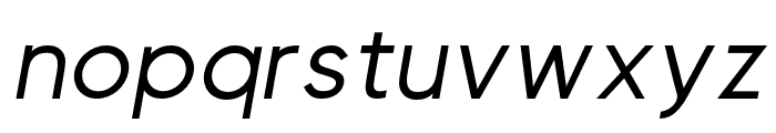 Visia Pro SemiBold Italic Font LOWERCASE