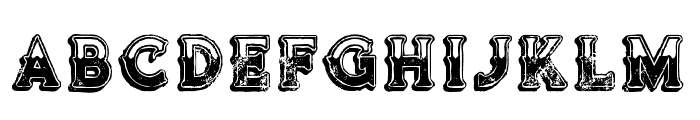 VultronBoldGrunge Font UPPERCASE