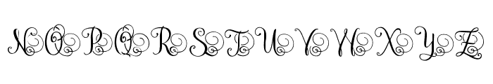 WAW Monogram Right Font UPPERCASE