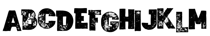 Wagoon Bold Grunge Font UPPERCASE