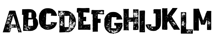 Wagoon Grunge Font UPPERCASE
