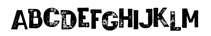 Wagoon Grunge Font LOWERCASE