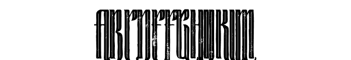 Watson Bold Inline Grunge Font UPPERCASE