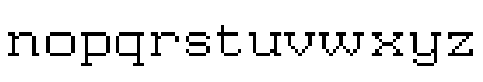 WavesTinySlabCPC-Extended Font LOWERCASE