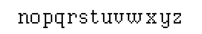 WavesTinySlabCPC-Regular Font LOWERCASE