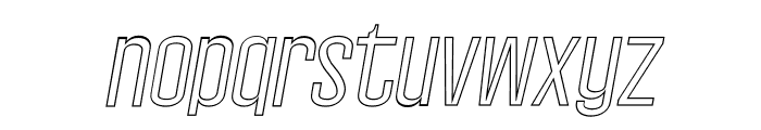 Wellston-ItalicOutline Font LOWERCASE