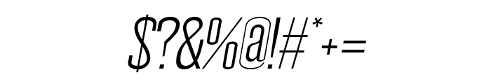 Wellston-LightItalic Font OTHER CHARS