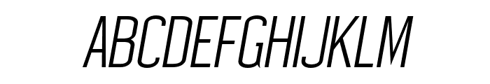 Wellston-LightItalic Font UPPERCASE