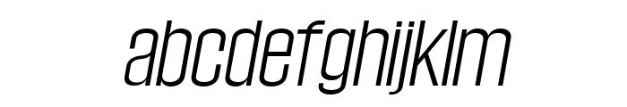 Wellston-LightItalic Font LOWERCASE