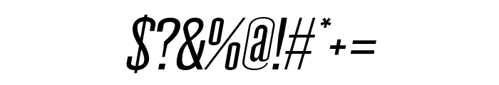 Wellston-MediumItalic Font OTHER CHARS
