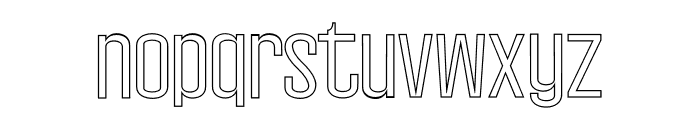 Wellston-Outline Font LOWERCASE