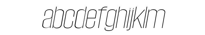 Wellston Thin Italic Font LOWERCASE