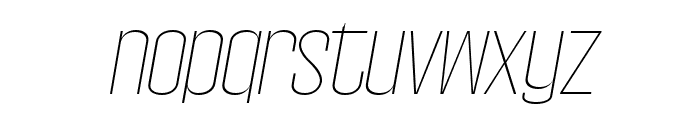 Wellston Thin Italic Font LOWERCASE