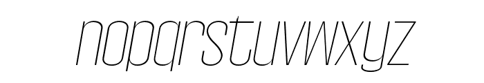 Wellston-ThinItalic Font LOWERCASE