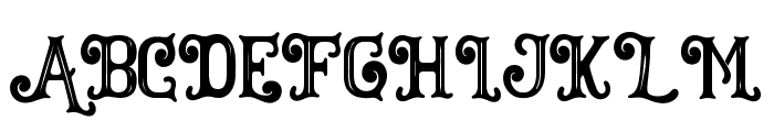 Western rome ligature Font UPPERCASE