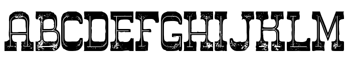 Westwood Inline Grunge Font UPPERCASE